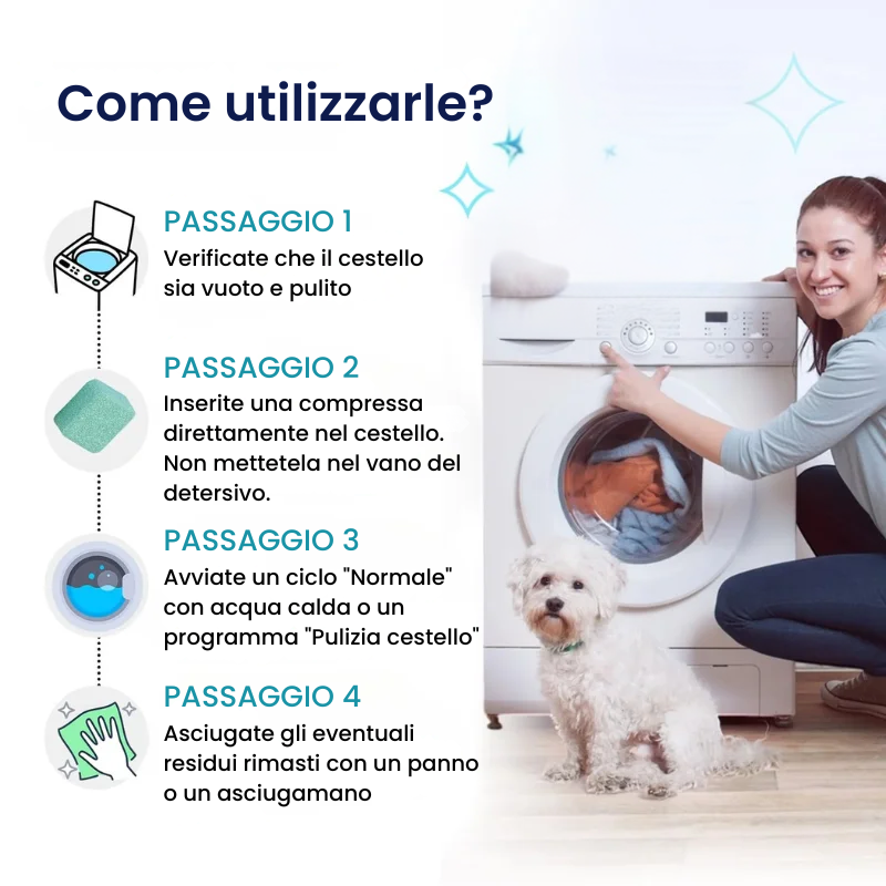 Pastiglie Lavatrice Detox | Arovale™