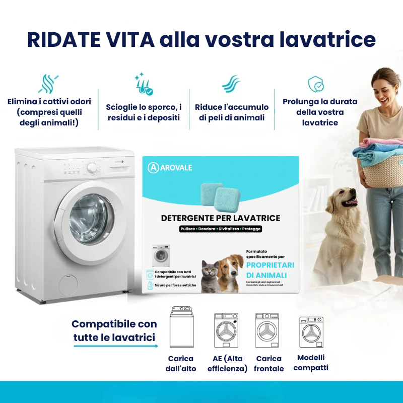 Pastiglie Lavatrice Detox | Arovale™